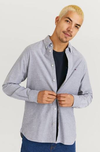 Tommy Hilfiger Skjorta Flex Rosted Oxford Shirt Blå