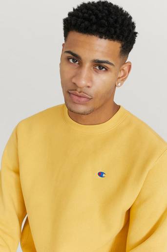 Champion Reverse Weave Sweatshirt Crewneck Sweatshirt Gul