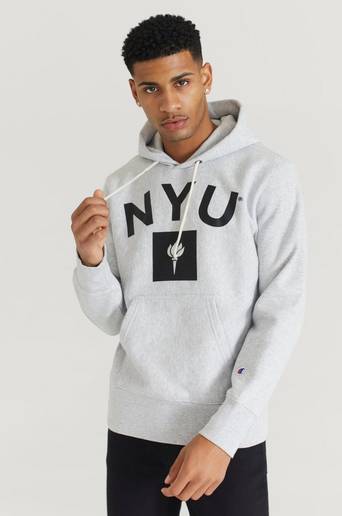 Champion Reverse Weave Hoodie Hooded Sweatshirt Grå