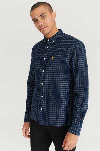 Lyle & Scott Skjorta Grid Check Shirt Blå