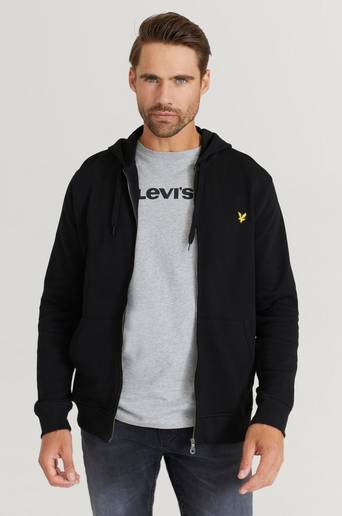 Lyle & Scott Hoodie Zip Through Hoodie Svart