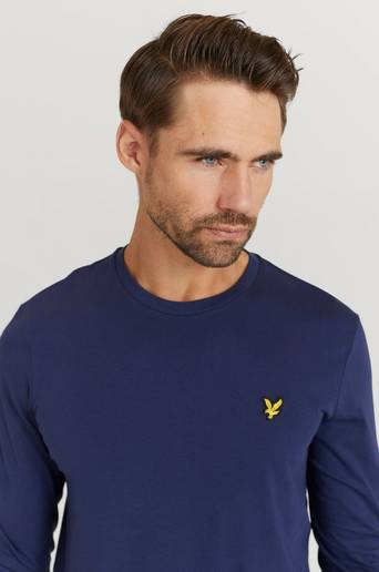 Lyle & Scott Långärmad T-Shirt Plain L/S T-Shirt Blå