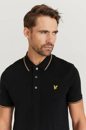 Lyle & Scott Piké Tipped Polo Shirt Svart