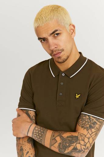 Lyle & Scott Piké Tipped Polo Shirt Grön