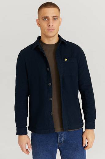 Lyle & Scott Overshirt Brushed Overshirt Blå