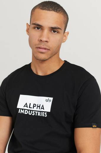 Alpha Industries T-Shirt Box Logo T Svart