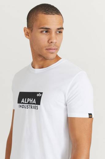 Alpha Industries T-Shirt Box Logo T Vit