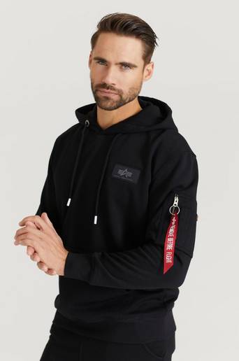 Alpha Industries Hoodie Safety Line Hoody Svart