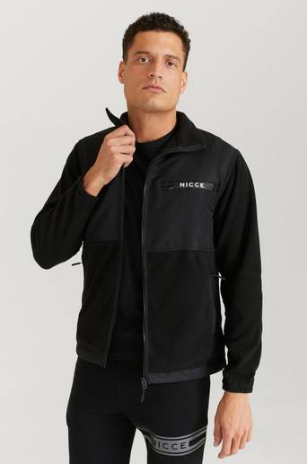 Nicce SANFORD FLEECE ZIP THRU Svart