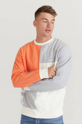 Helmut Lang Sweatshirt Patchwork Crew.Patch Multi