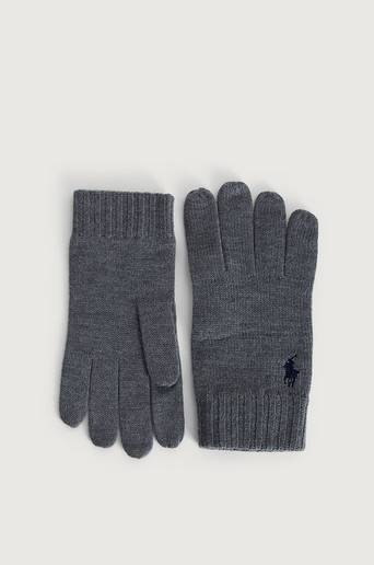 Polo Ralph Lauren Vantar Merino Wool Gloves Grå