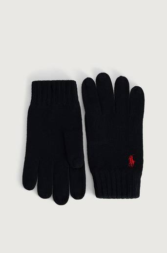 Polo Ralph Lauren Vantar Merino Wool Gloves Svart