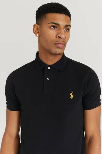 Polo Ralph Lauren Piké Custom Mesh Polo Shirt Svart