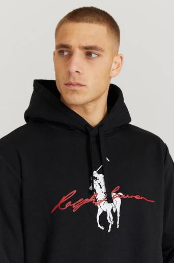 Polo Ralph Lauren Hoodie Graphic Hoodie Svart