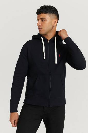 Polo Ralph Lauren Hoodie RL Fleece Zip Hoodie Svart