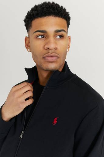 Polo Ralph Lauren Ziptröja Double Knit Zip Jacket Svart