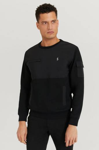 Polo Ralph Lauren Sweatshirt Double Knit Sweater Svart