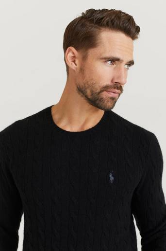 Polo Ralph Lauren Stickad Tröja Wool Cashmere Knit Svart