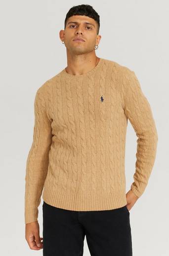 Polo Ralph Lauren Stickad Tröja Wool Cashmere Knit Brun