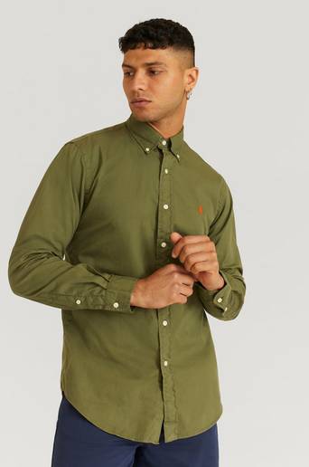 Polo Ralph Lauren Skjorta L/S Twill Shirt Grön