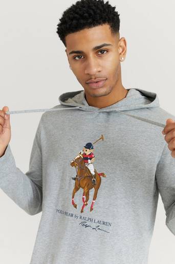 Polo Ralph Lauren Hoodie Bear L/S Tee Hood Grå