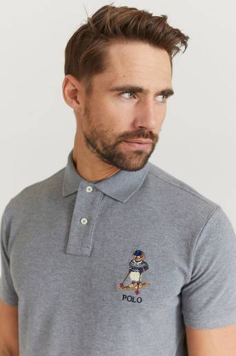 Polo Ralph Lauren Piké Bear Polo Shirt Grå