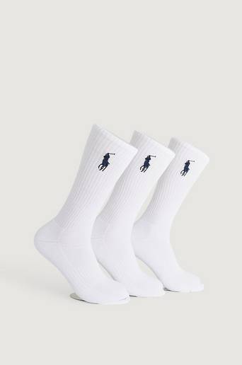 Polo Ralph Lauren 3-Pack Big Pony Sock Vit