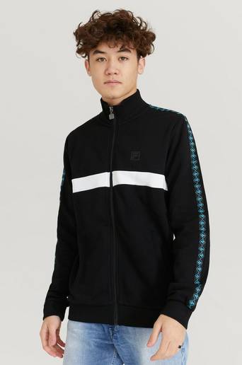 FILA Tröja Teens Boys Owen Taped Track Jacket Svart