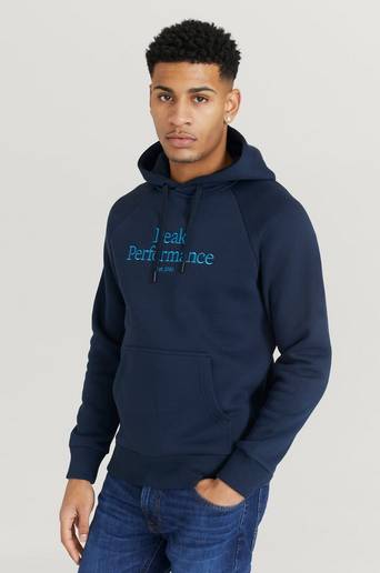 Peak Performance Hoodie M Original Hood Blå