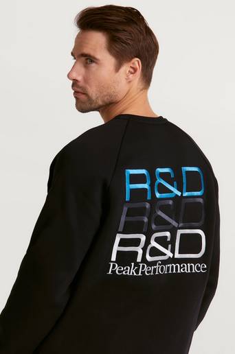 Peak Performance Sweatshirt M Seasonal R&D Crew Svart