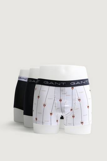 Gant 3-Pack Boxerkalsonger Gant Banner Shield Trunk 3-Pack GB Vit