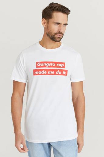 Dedicated T-Shirt Stockholm Gangsta Rap Vit