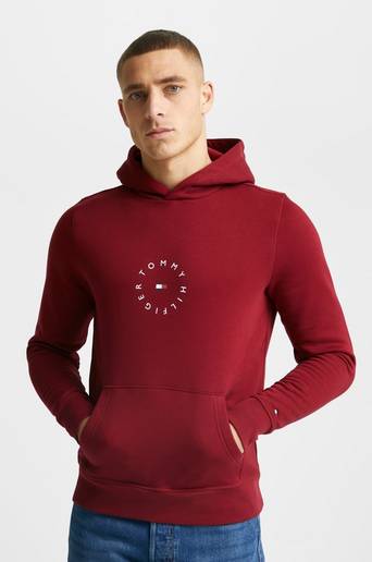 Tommy Hilfiger Hoodie Roundall Graphic Hoodie Röd