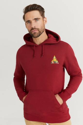 HUF Hoodie New Dawn TT P/O Hoodie Röd