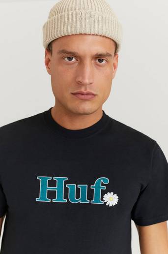 HUF T-Shirt In Bloom S/S Tee Svart