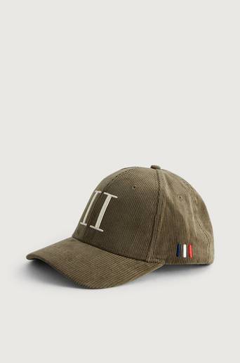 Les Deux Keps Encore Corduroy Baseball Cap Grön