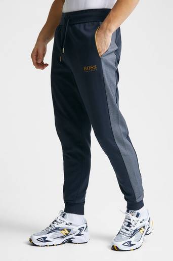 BOSS Mjukisbyxor Tracksuit Pants Blå