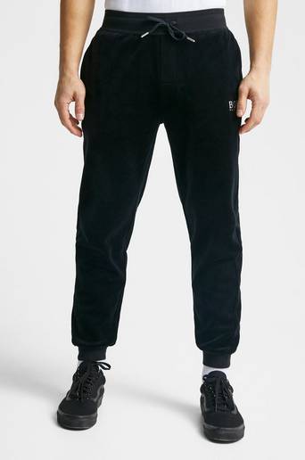 BOSS Mjukisbyxor Velour Pants Svart