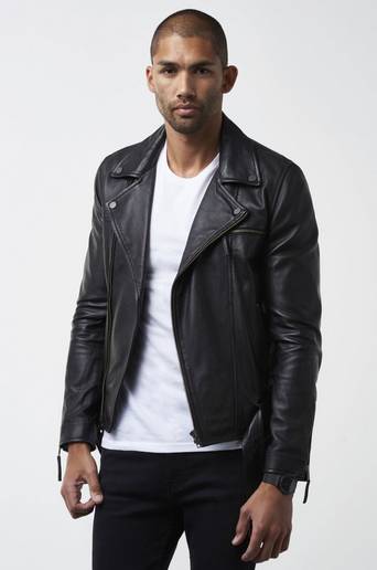 William Baxter Jacka Stevie Leather Jacket Svart