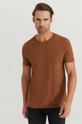 Studio Total T-shirt Raw Tee Brun