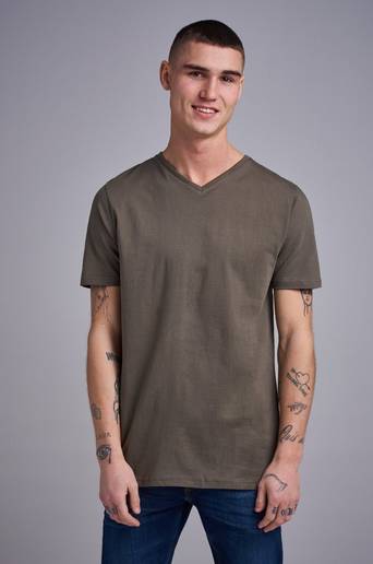 William Baxter T-shirt Baxter V-Neck Tee Grön