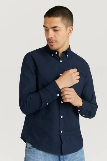 Studio Total Skjorta Melker Oxford Shirt Blå