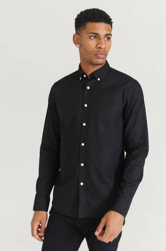 Studio Total Skjorta Melker Oxford Shirt Svart