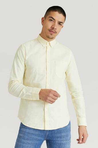 Studio Total Skjorta Melker Oxford Shirt Gul