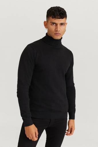 Studio Total Polotröja Craven Roll Neck Svart