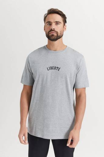 William Baxter T-Shirt Liberté Relaxed Tee Grå