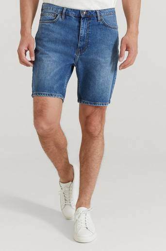 Studio Total Jeansshorts Clean Denim Shorts Blå