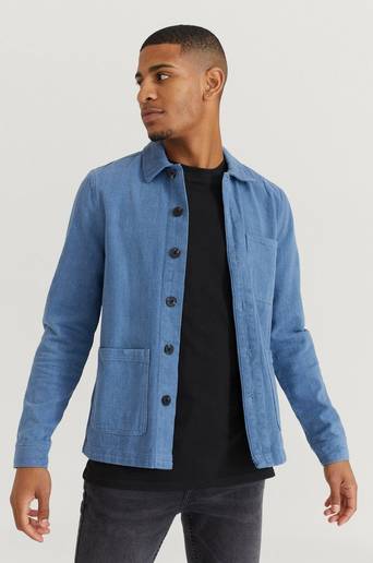 Studio Total Overshirt Favourite Twill Overshirt Blå