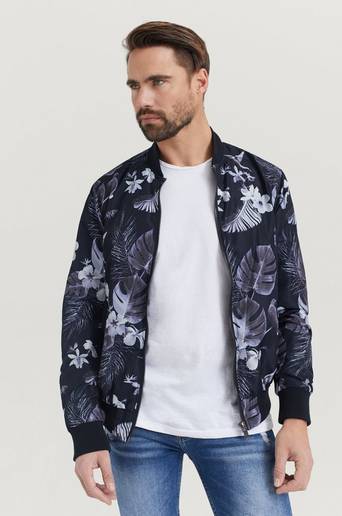 William Baxter Bomberjacka Flower Bomber Jacket Svart