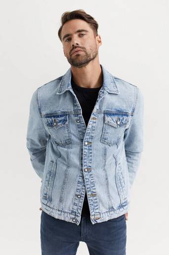 William Baxter Jeansjacka Everyday Denim Jacket Blå